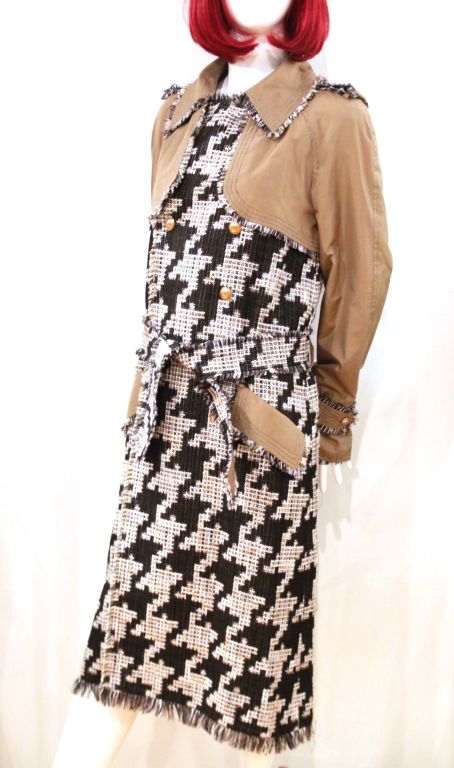 houndstooth coat chanel