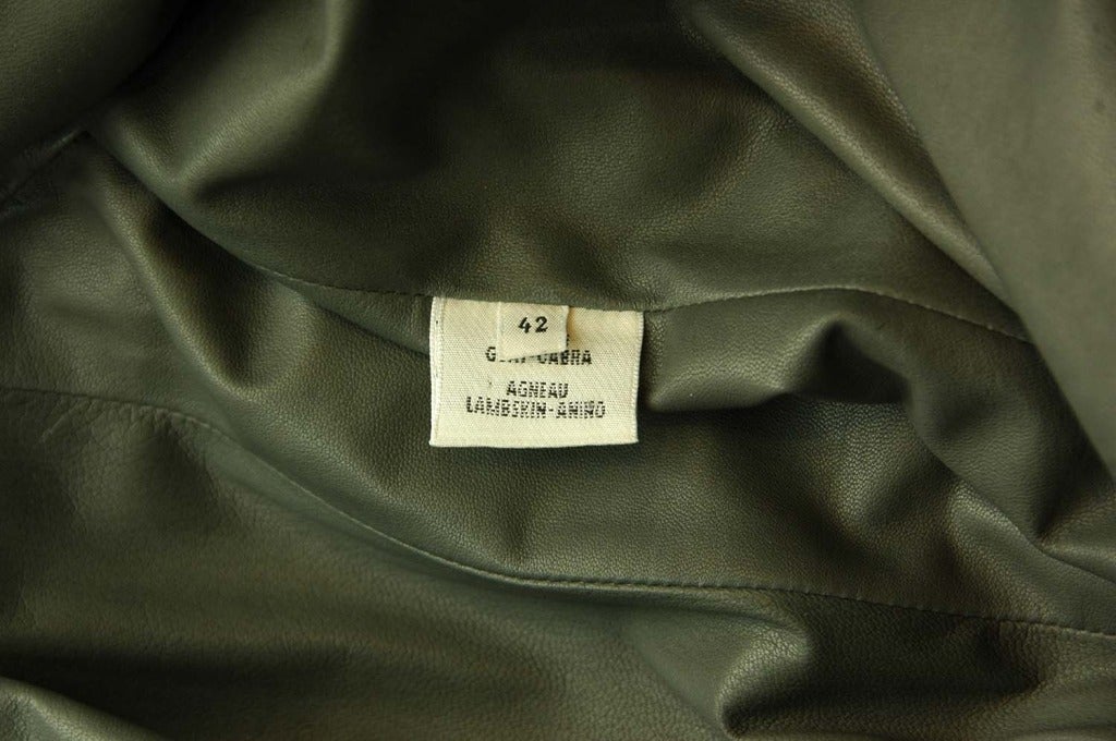 Women's HERMES Grey Suede Coat W. Leather Lining & Belt Sz. 42
