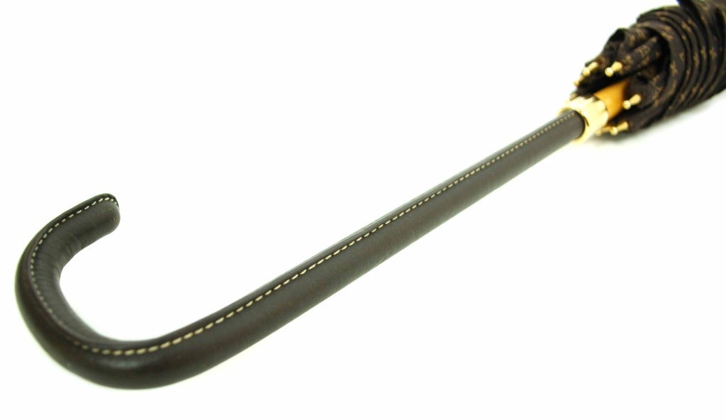 LOUIS VUITTON Brown Monogram 'Giboulees' Umbrella 2