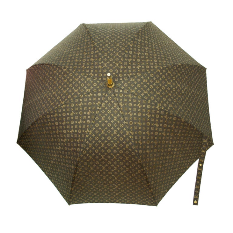 LOUIS VUITTON Brown Monogram 'Giboulees' Umbrella