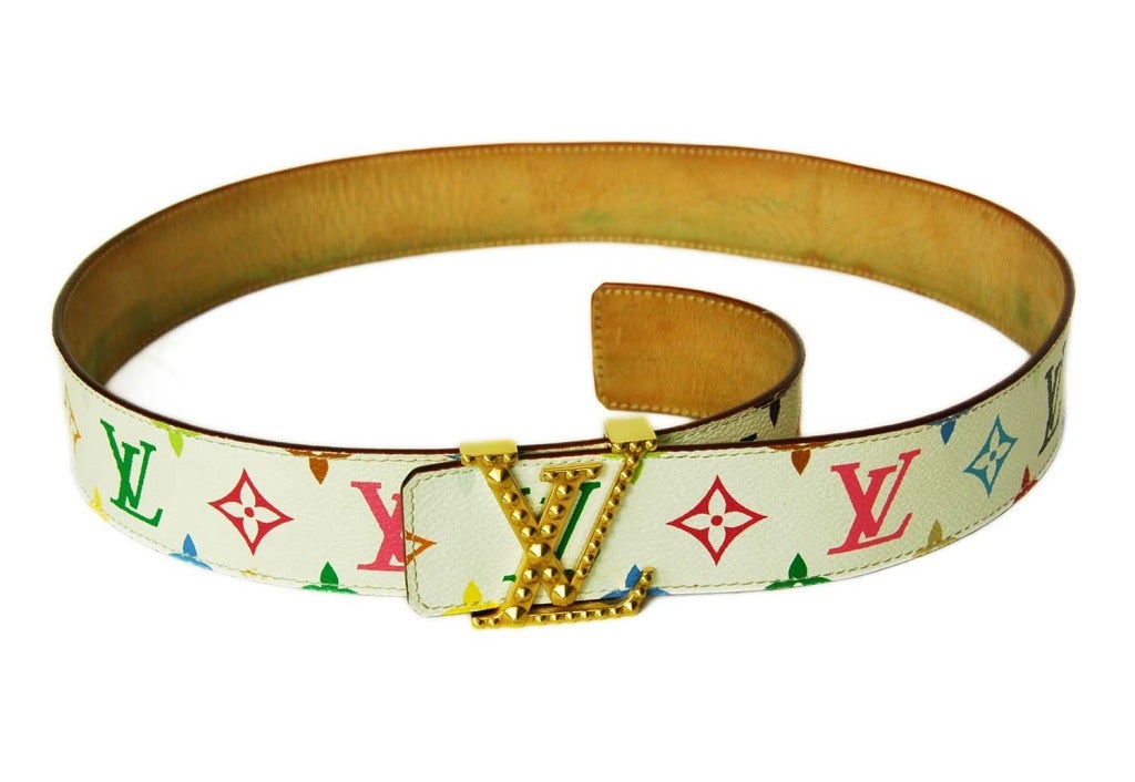 louis vuitton multicolor belt