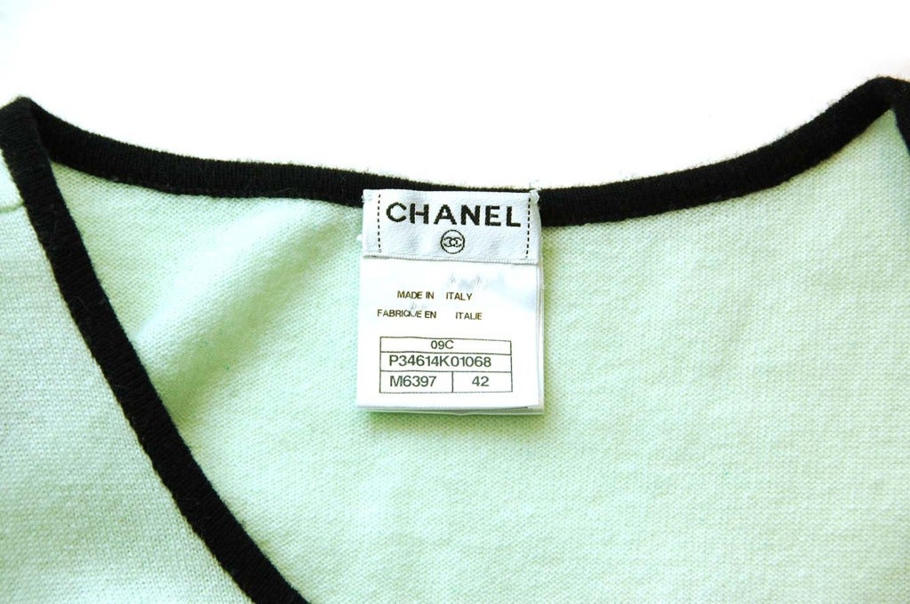 CHANEL Two Tone Sweater Dress - Sz 42 1