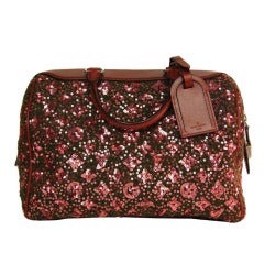 Louis Vuitton Burgundy Sequin Monogram Sunshine Express Speedy Bag