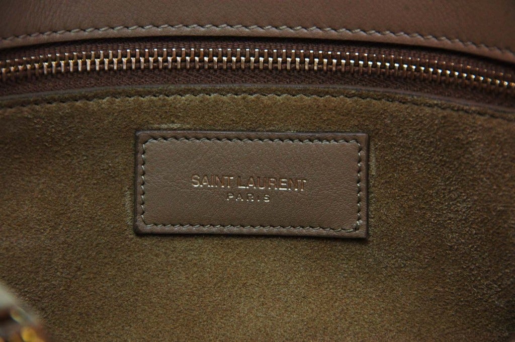 SAINT LAURENT Beige Leather 'Sac De Jour' Tote Bag RT. $2550 c. 2013 4