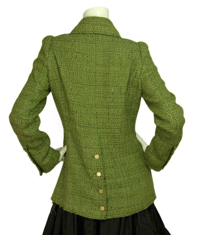 chanel green jacket