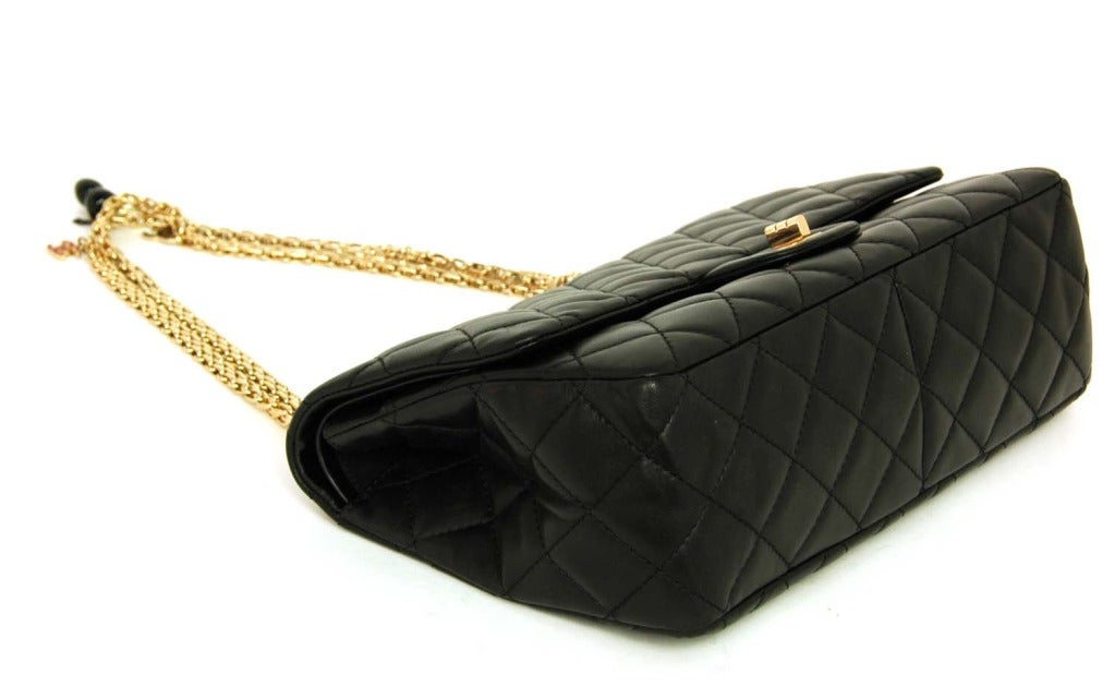 CHANEL Limited Edition Paris Shanghai Collection Black Quilted Leather ...