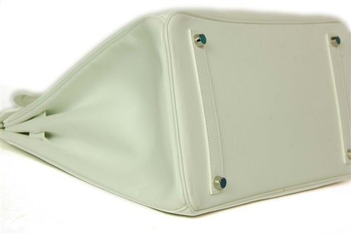 HERMES NEW IN BOX White Epsom Leather 35cm Birkin Bag W. PHW c. 2006 2