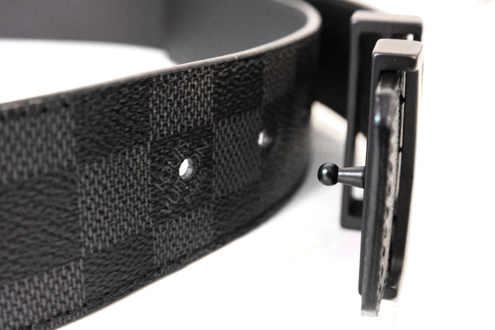 black damier louis vuitton belt