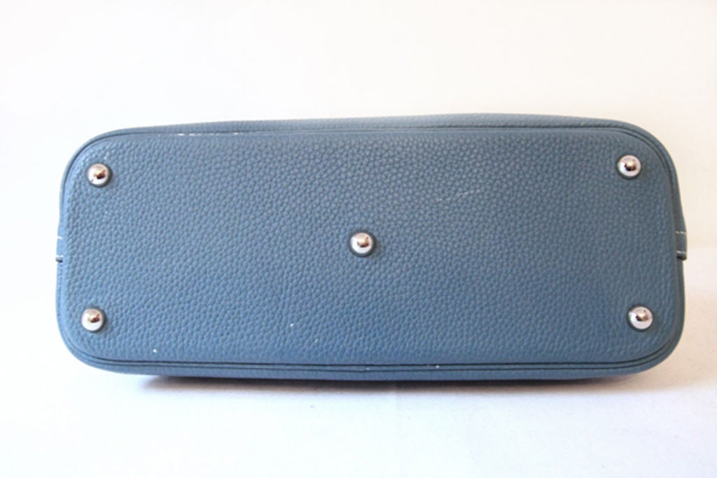 Hermes Blue Jean Togo Leather Bolide 31 cm Bag 2
