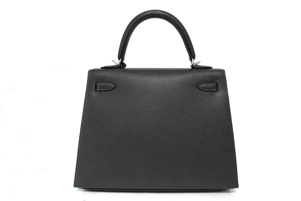 Women's HERMES GREY EPSOM LEATHER KELLY 25CM BAG