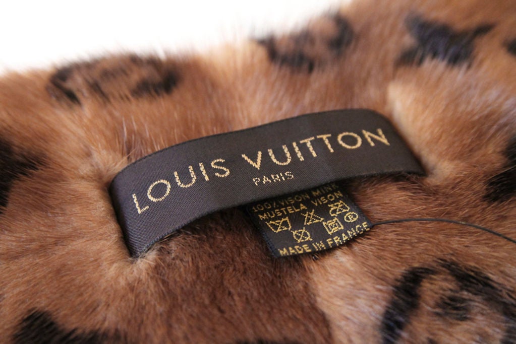 Louis Vuitton Monogram Mink Scarf