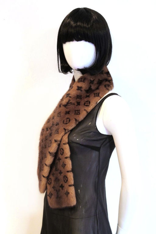 Louis Vuitton Monogram Vison Mink Scarf at 1stDibs  louis vuitton mink  scarf, lv mink scarf, louis vuitton fur scarf