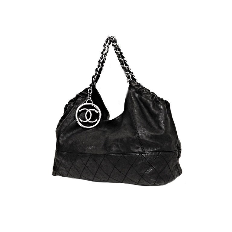 Chanel 'Coco Cabas' Tote Black Leather