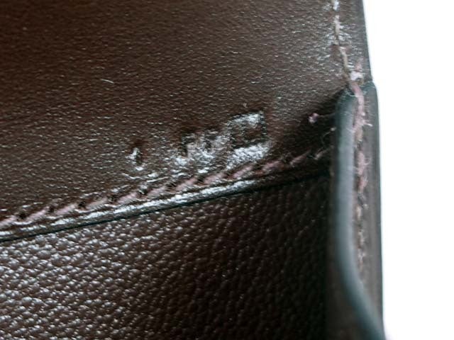 Hermes Brown Box Leather Medor Celebrity Clutch 1