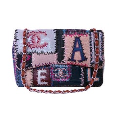 Chanel Rare sac à rabat porté épaule multicolore à rabat