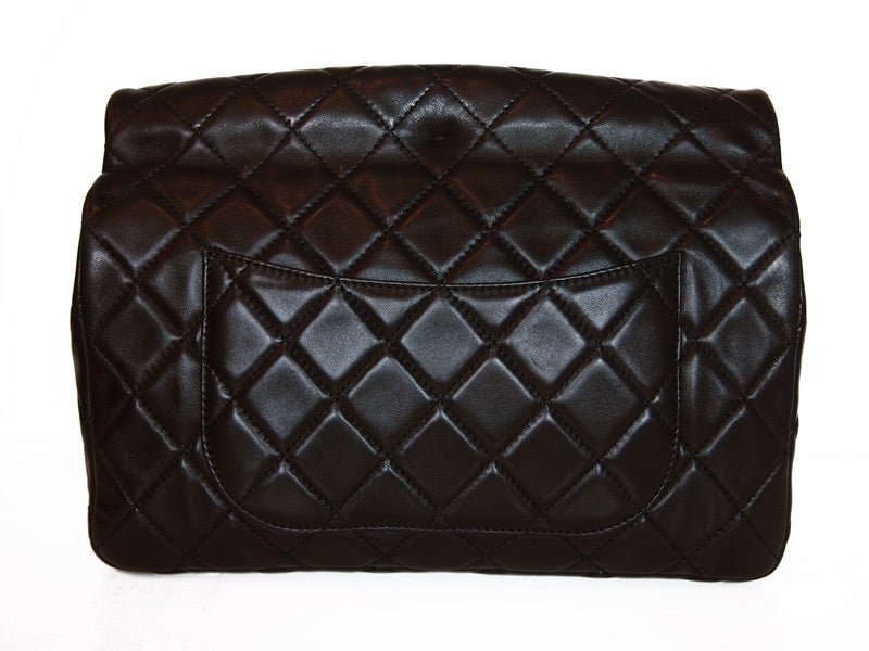 CHANEL Sac Class Rabat Black Quilted Leather Clutch 1