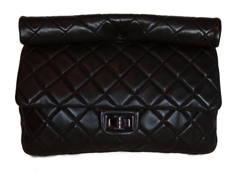 Sac Class Rabat Black Quilted Leather Clutch With 2.55 Lock
Age: 2010-2011
Made In France
Materials: Lambskin
Stamped: 