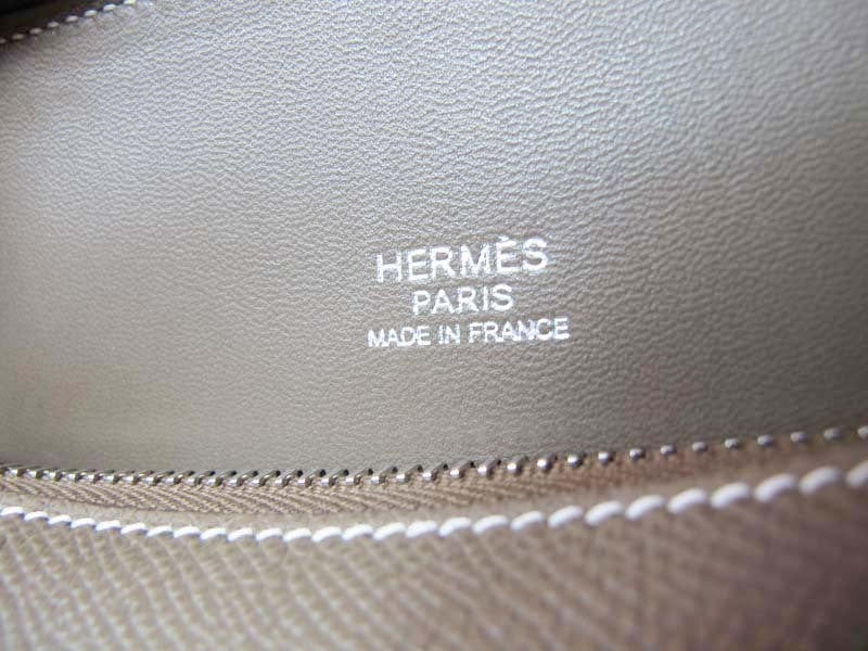 HERMES Etoupe Epsom Leather Bolide Bag 6