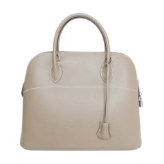 HERMES Etoupe Epsom Leather Bolide Bag