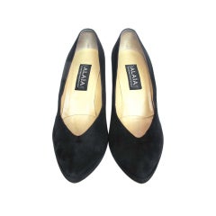 ALAIA Black Suede Pumps