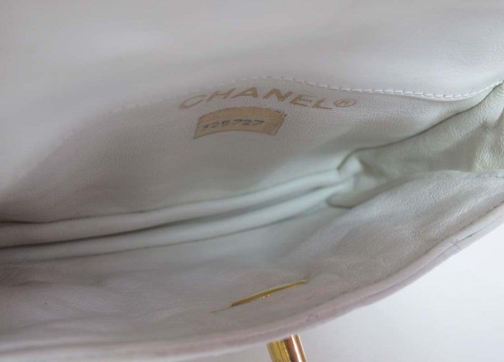 Women's CHANEL White Crocodile Leather Belt Bag