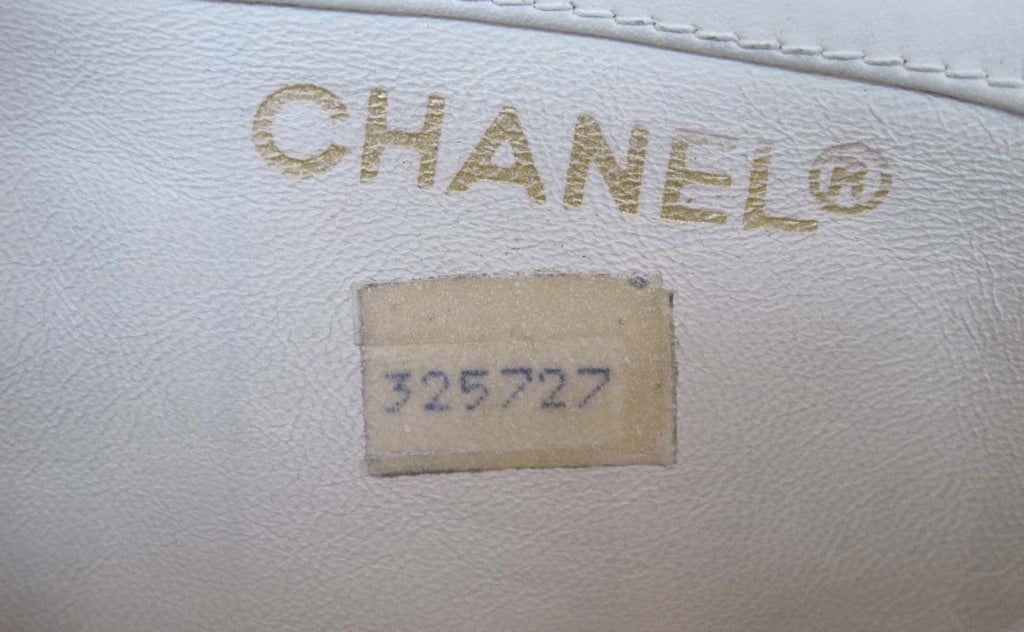 CHANEL White Crocodile Leather Belt Bag 1