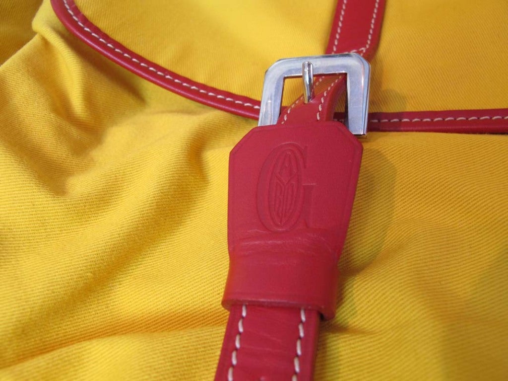 GOYARD Red Vinyl Leather Garment Bag 2
