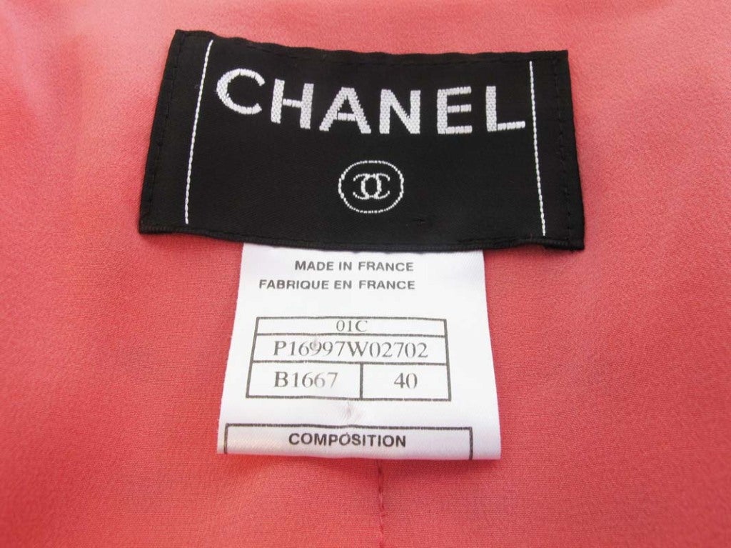 CHANEL Peach Tweed Dress & Jacket 3