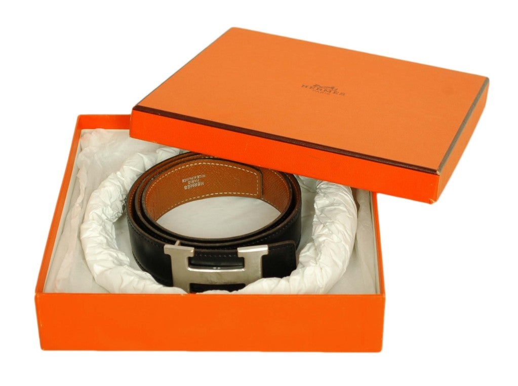 HERMES Reversible "H" Belt