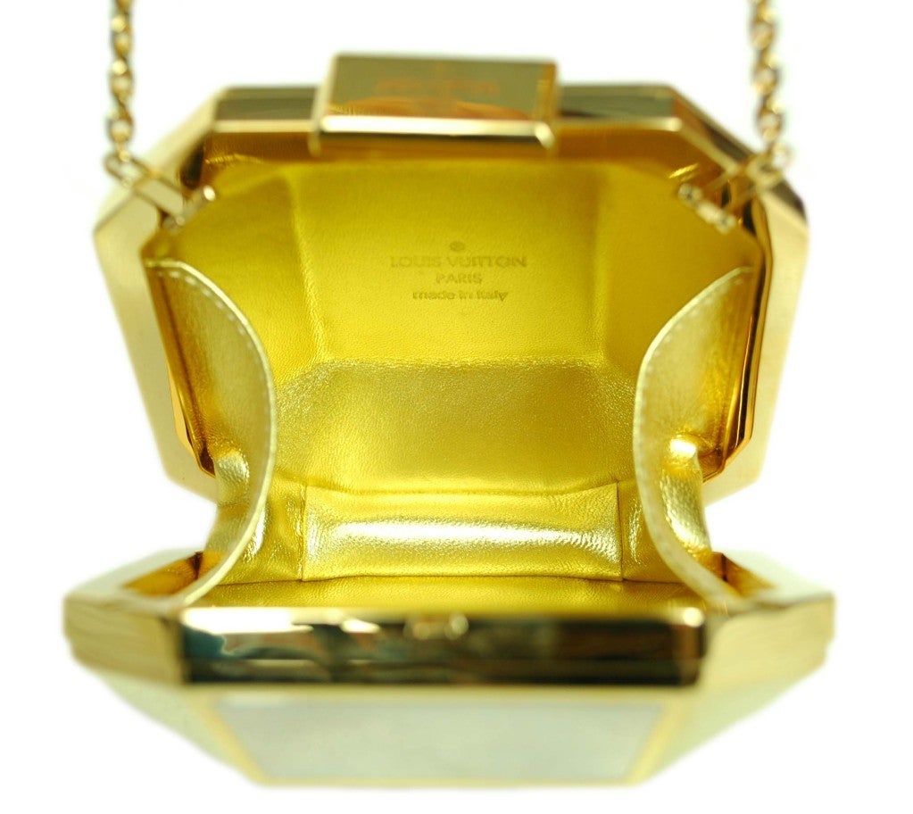 Fashion illustration Minaudière Petite Bijou gold minibag by Louis Vuitton  — The Glam Pepper