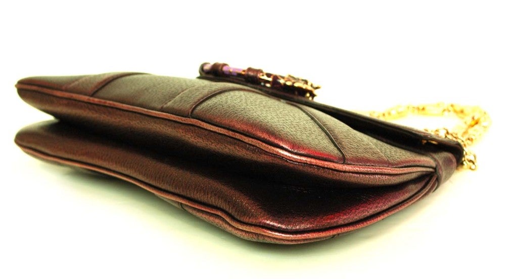 GUCCI by Tom Ford Purple Ltd.Edition Metallic Leather Bag 1