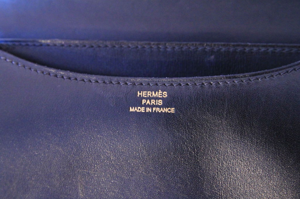 HERMES BLACK LEATHER CONSTANCE BAG 5
