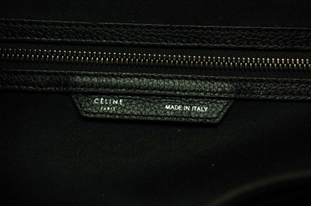 CELINE Black Leather Luggage Bag 2