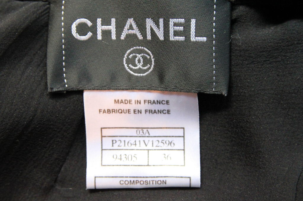 CHANEL BLACK SILK DRESS 4