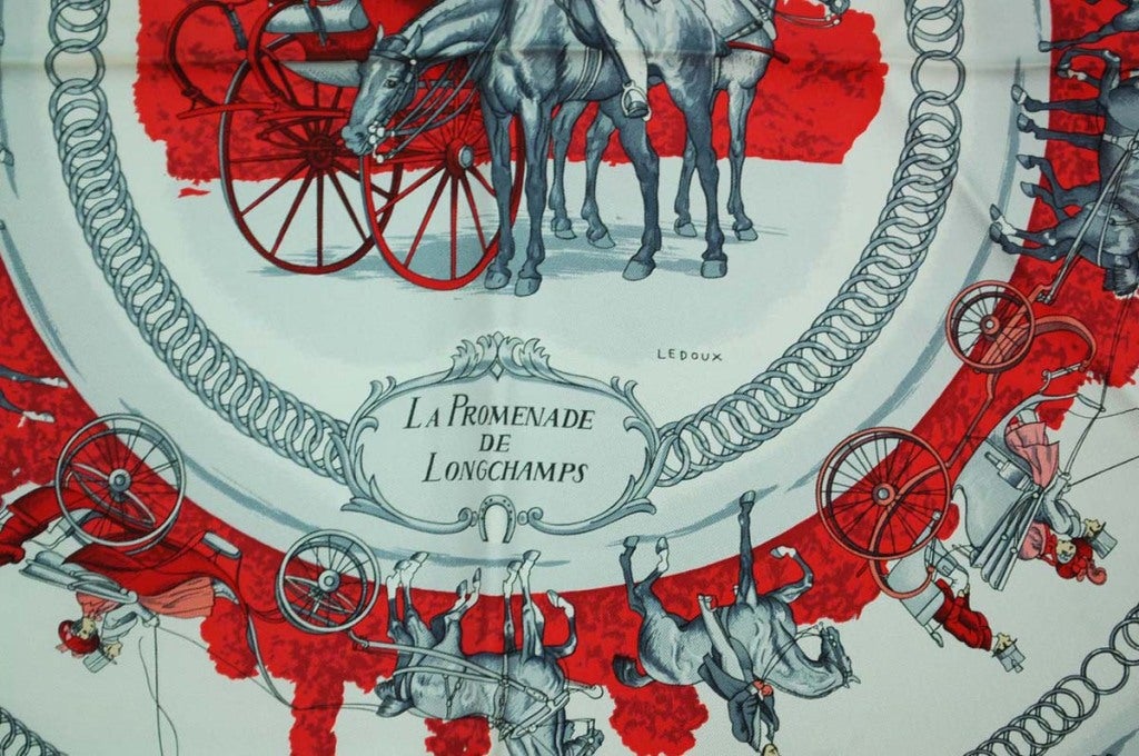 Red Silk Scarf La Promenade De Longchamps
Made In France
Composition: 100% Silk

Measurements: 

35 