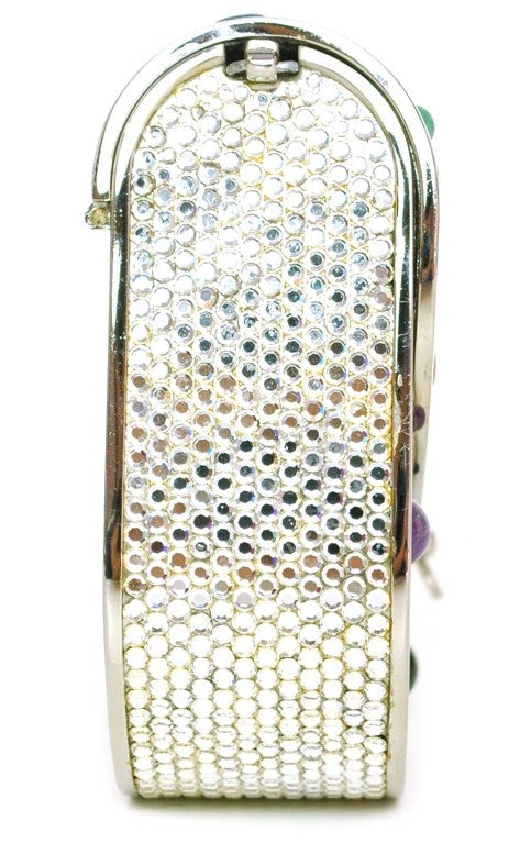 Women's JUDITH LEIBER Rhinestone Cabochon Minaudiere Bag