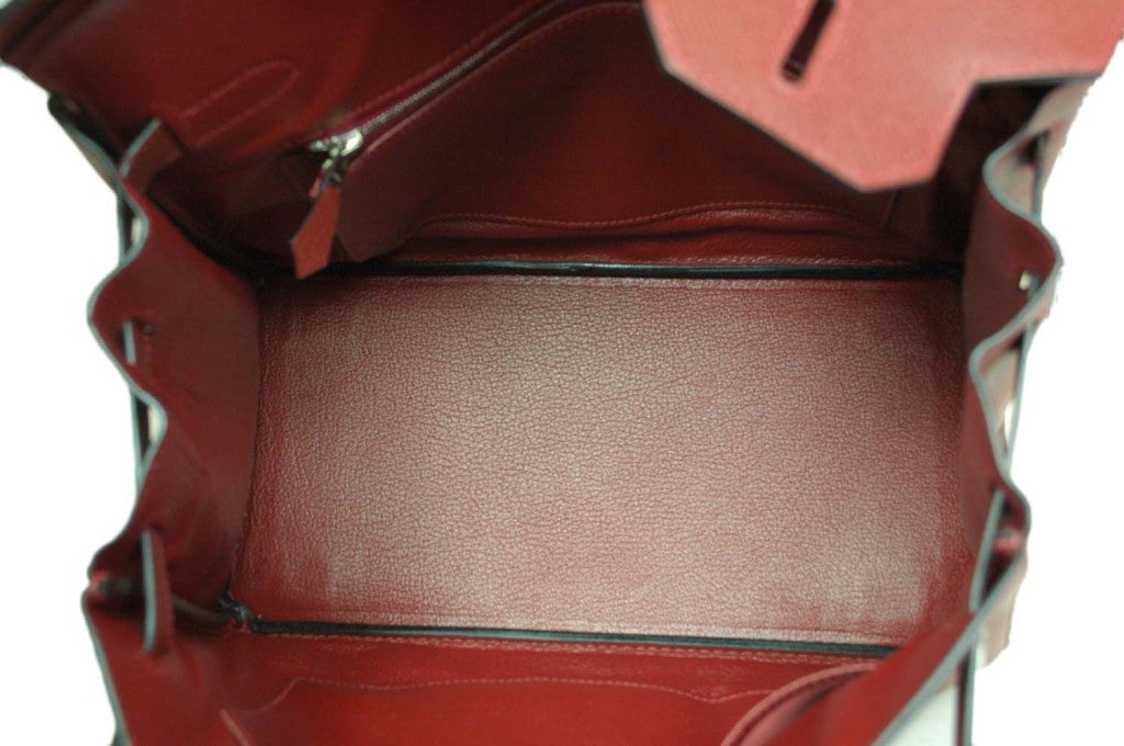 HERMES Rouge H Epsom Birkin With Palladium Hardware - 30 CM 4