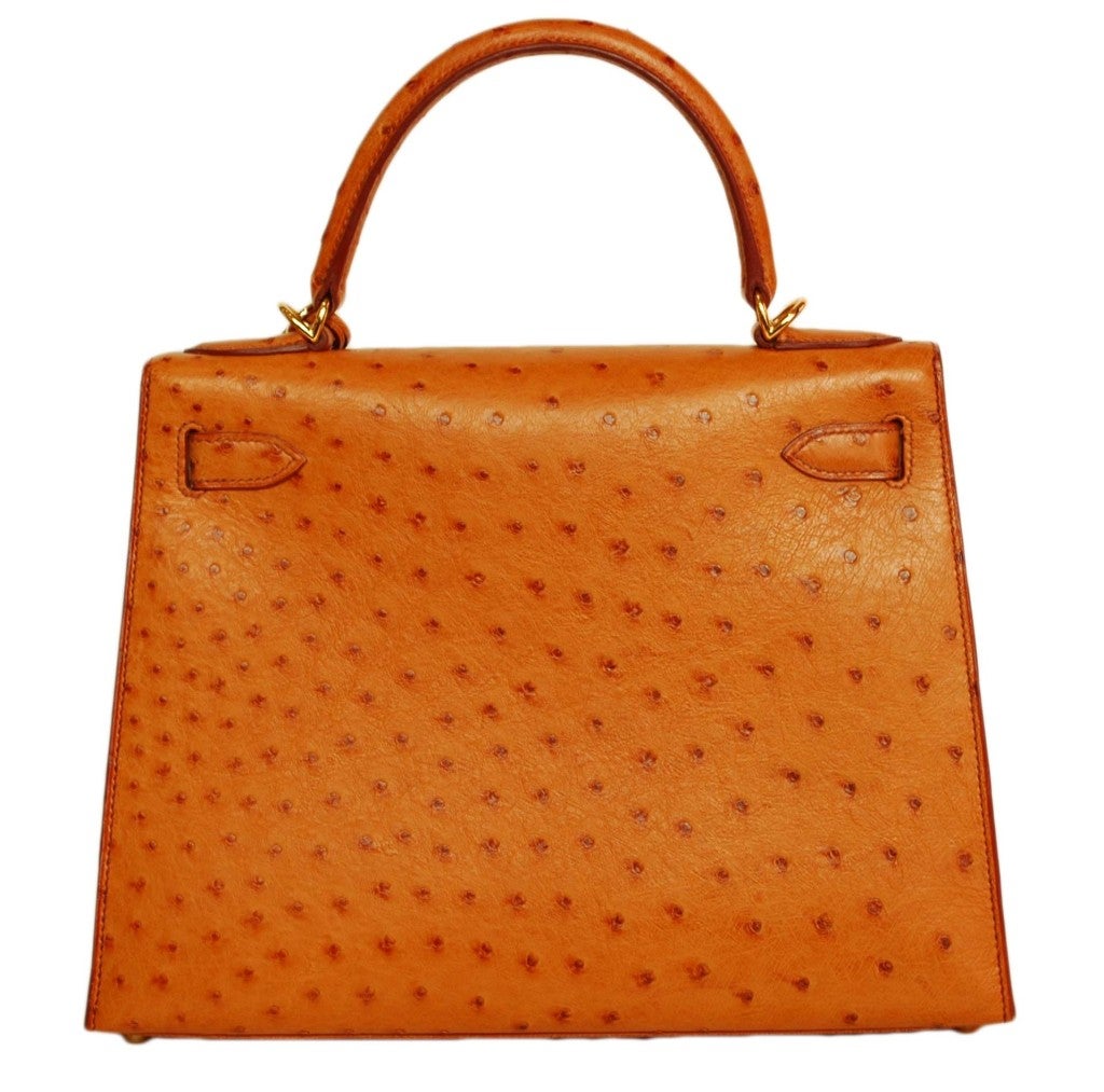 40cm Rare Cognac (Orange-Brown) Crocodile Hermes Birkin Handbag at 1stDibs