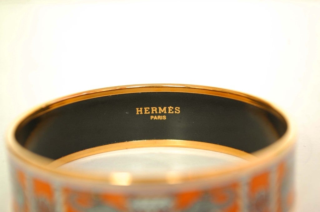 hermes orange bangle