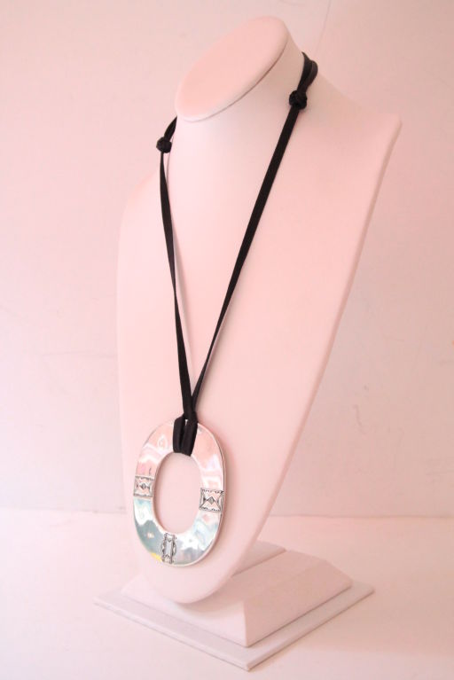 HERMES TOUAREG STERLING SILVER NECKLACE