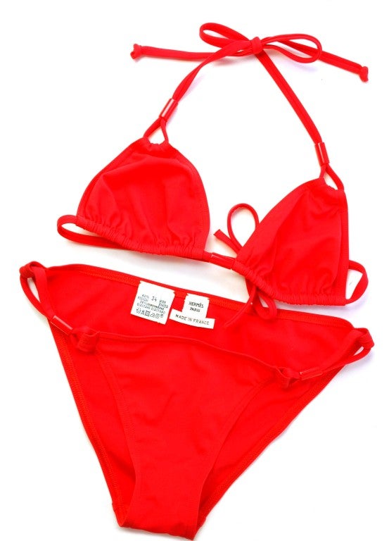HERMES Cappucine 2pc Bikini NEW rt. $500 1