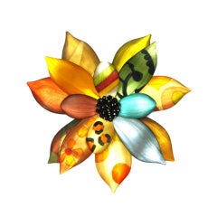 ALEXIS BITTAR Multi-Color Resin Flower Pin