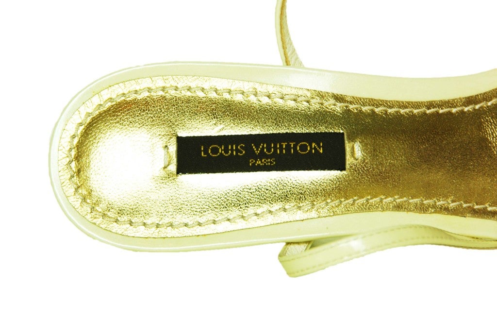 LOUIS VUITTON Damier Azur Feel Free Sandals SZ - 8 3