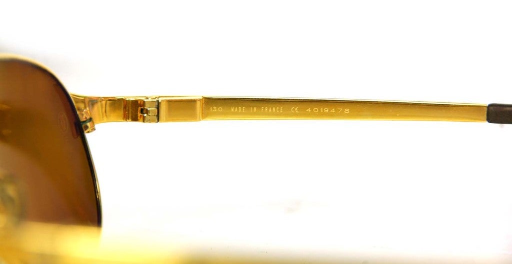 Women's CARTIER Gold Frame Aviators with Screws