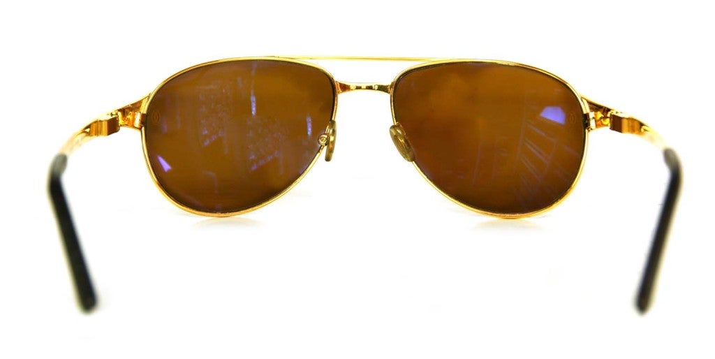 CARTIER Gold Frame Aviators with Screws 2