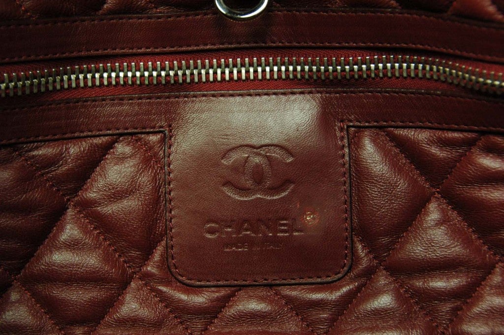 CHANEL Schwarzes Leder XL Cocoon Tote Bag 4