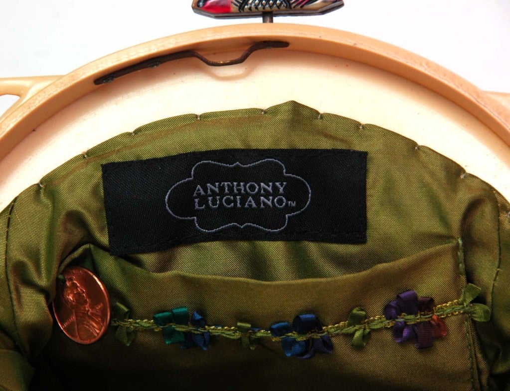 ANTHONY LUCIANO Buttercup Yellow Vintage Frame Bag 2