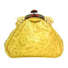 ANTHONY LUCIANO Buttercup Yellow Vintage Frame Bag