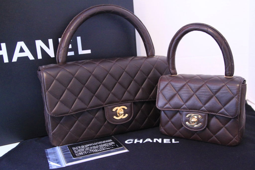 CHANEL Brown Quilted Leather Mother & Daughter Classic Flap Bag 3