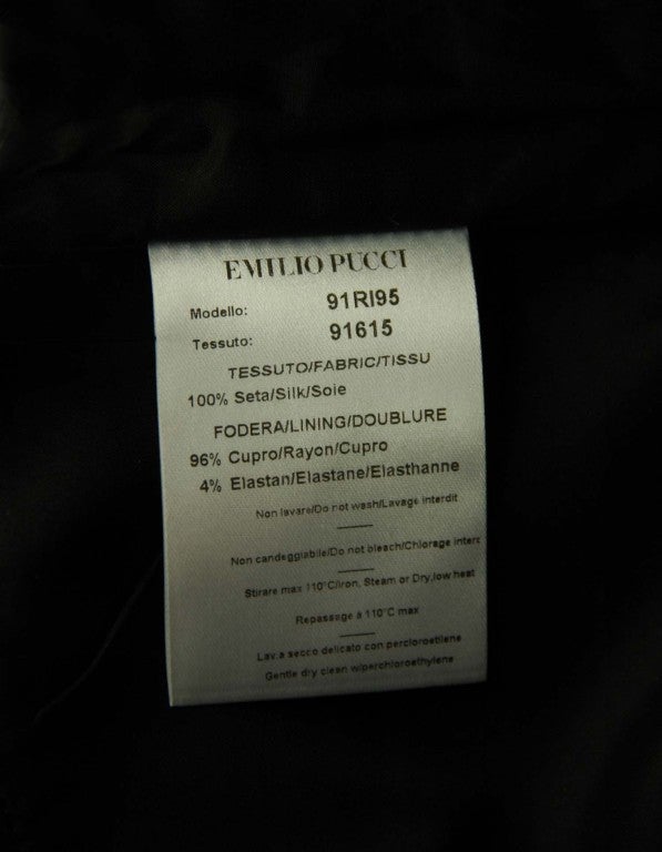 EMILIO PUCCI Schwarzes trägerloses Kleid 1
